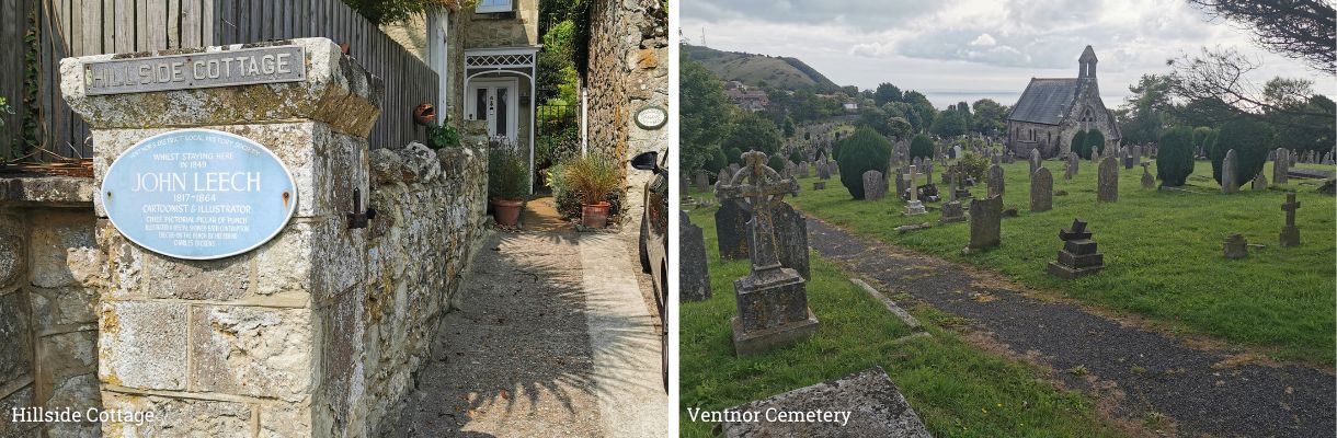 Hillside Cottage & Ventnor Cemetery on the Isle of Wight